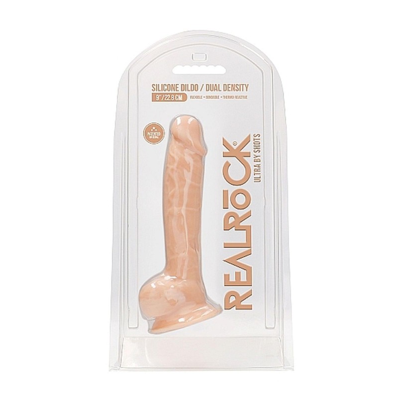 Realistyczne dildo żylaste z mocną przyssawką 18cm